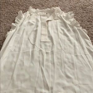 Cream sleeveless top